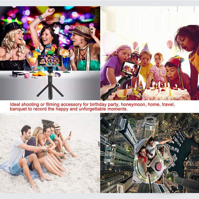 bluetooth selfie stick tripod phone