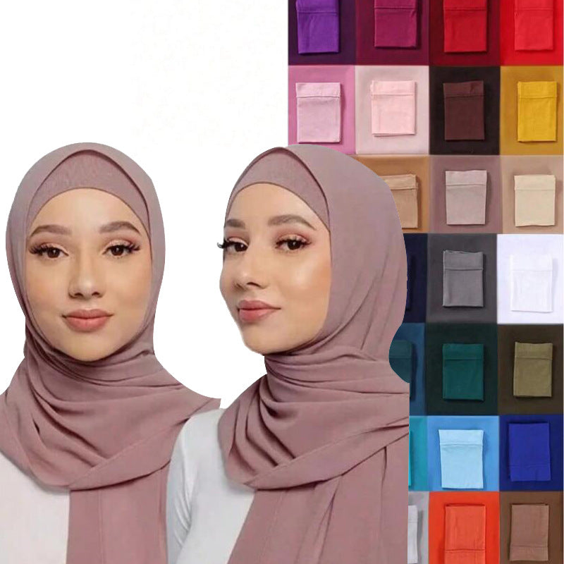 women’s hijab cap with scarf