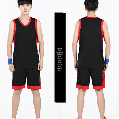 men’s basketball sports set sleeveless