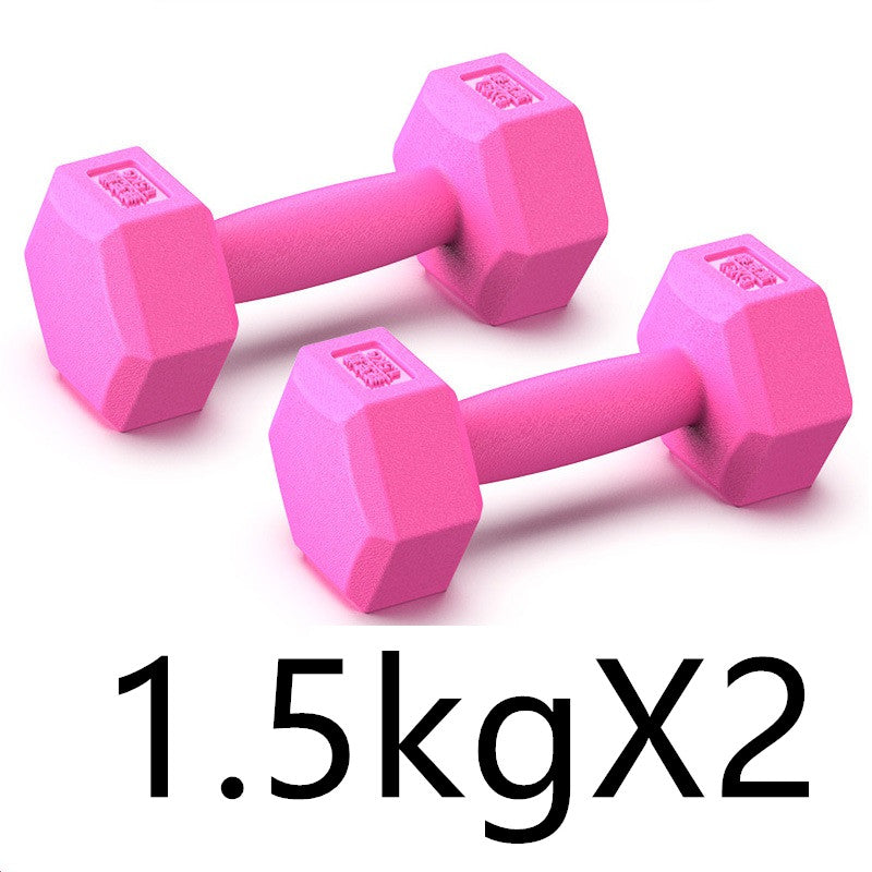 Arm Training Rubber Dumbbells