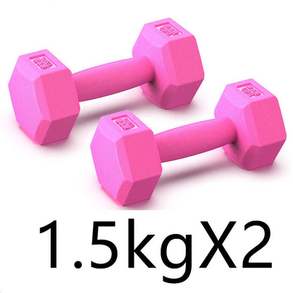 Arm Training Rubber Dumbbells