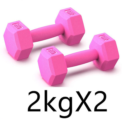 Arm Training Rubber Dumbbells