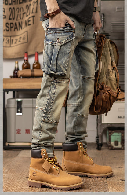 men’s slim fit straight leg pants