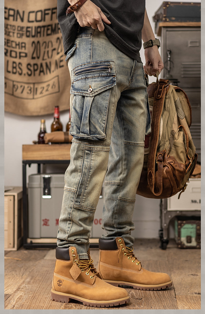 men’s slim fit straight leg pants