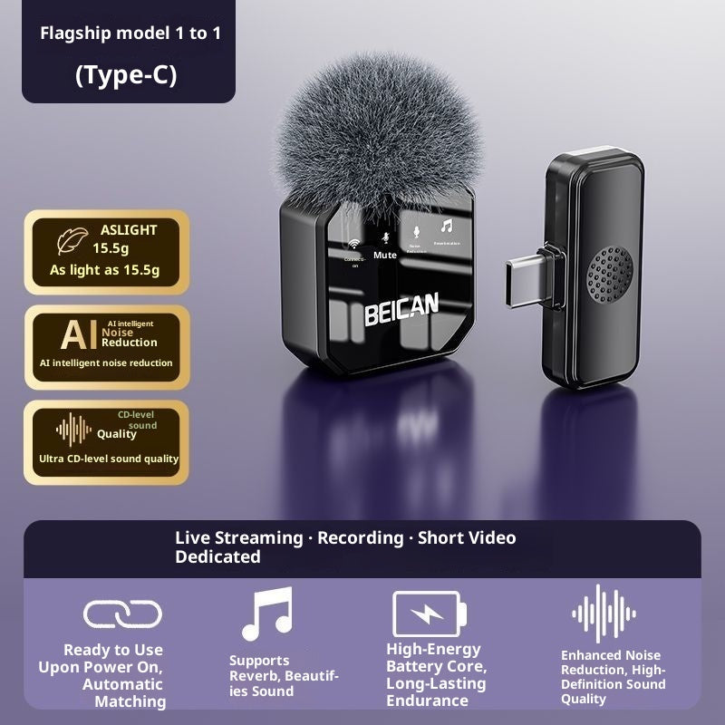 HD Wireless Lapel Microphone