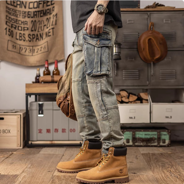 men’s slim fit straight leg pants