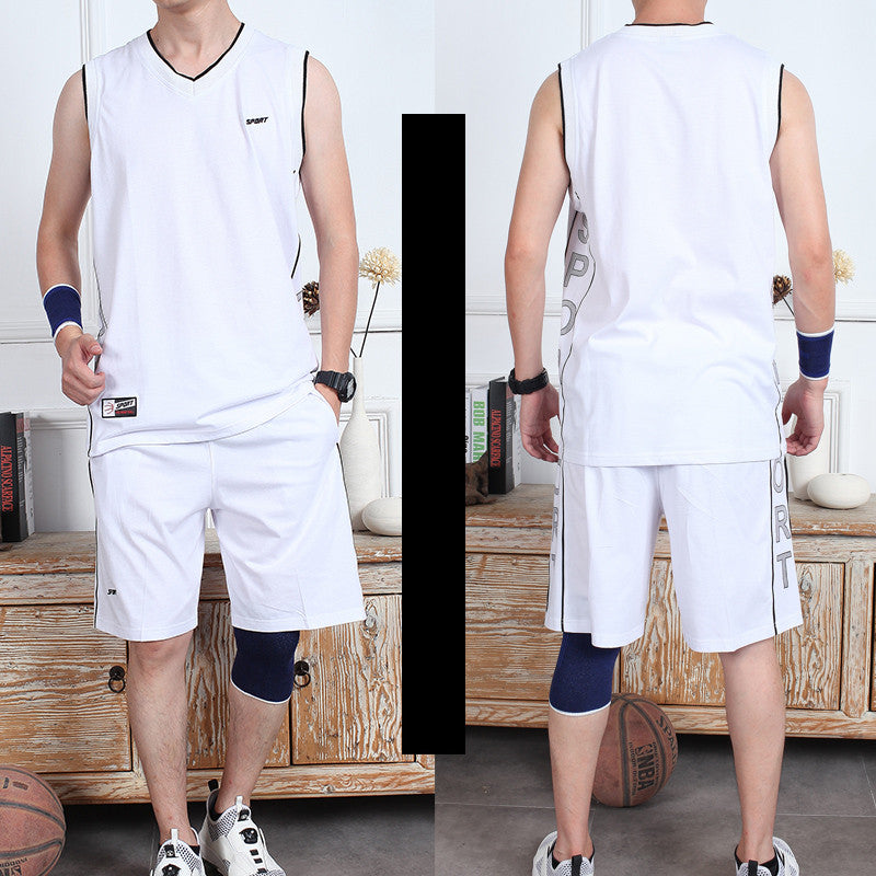 men’s basketball sports set sleeveless