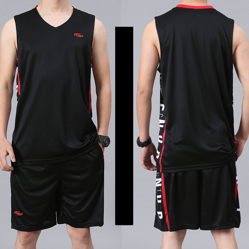 men’s basketball sports set sleeveless